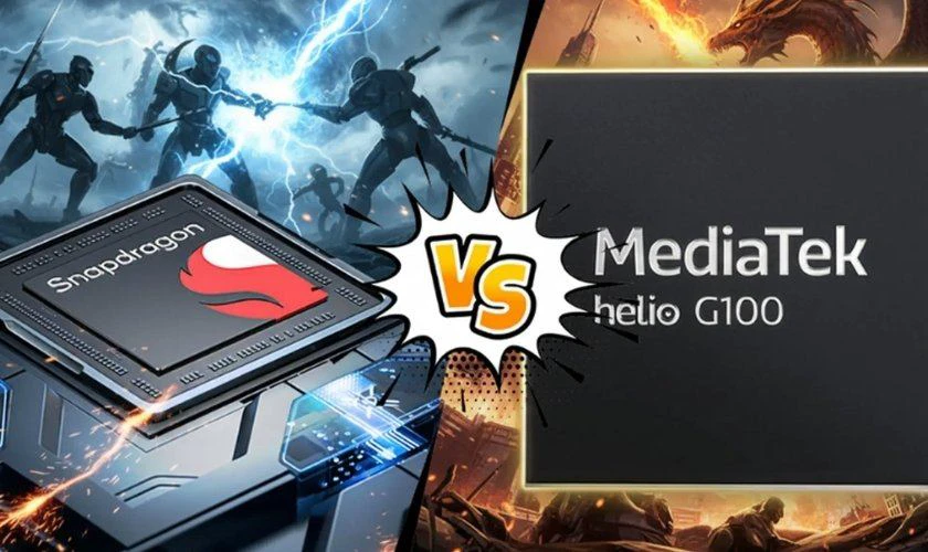 Nên mua chip Helio G100 hay các dòng chip Snapdragon?