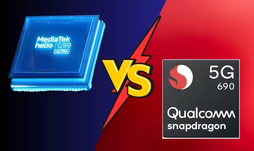 Chip Helio G99-Ultra và chip Snapdragon 690