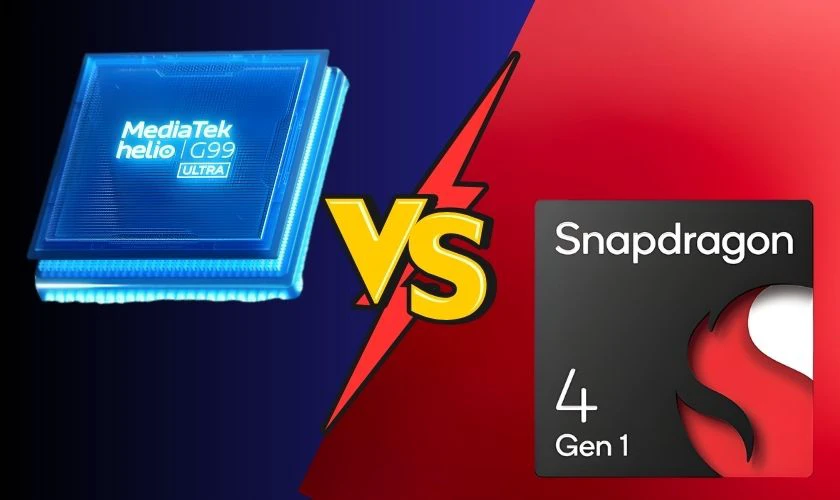 Chip Helio G99-Ultra và chip Snapdragon 4 Gen 1