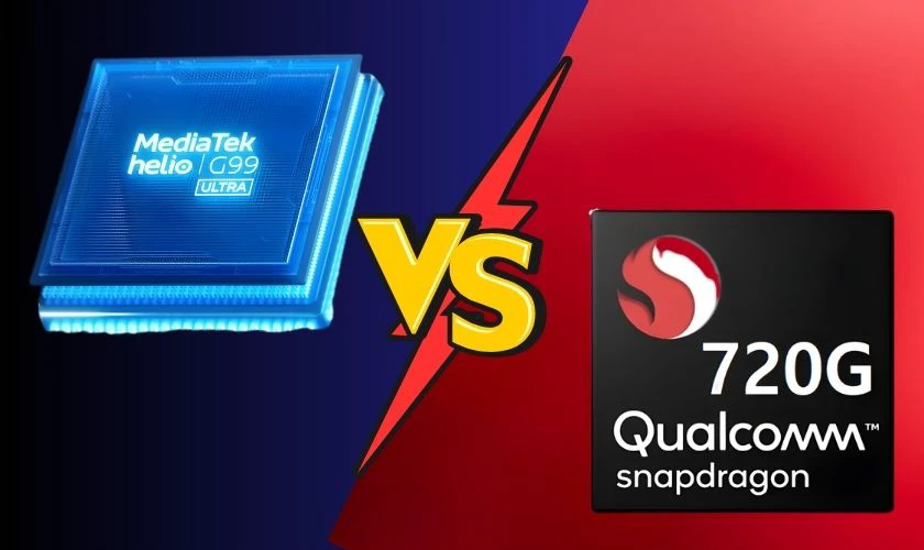 Chip Helio G99-Ultra và chip Snapdragon 720G