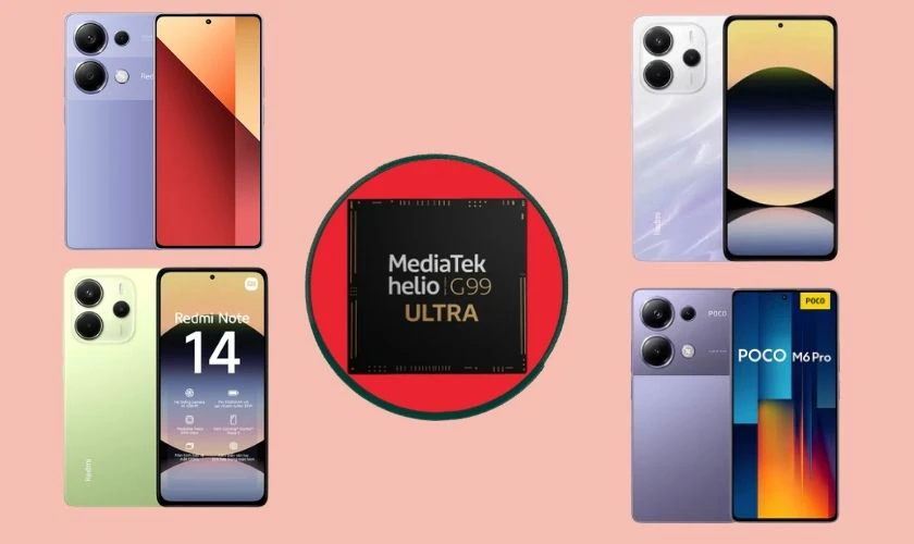 Các mẫu điện thoại sử dụng chip Helio G99-Ultra hiện nay