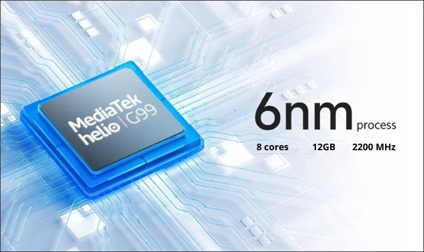 Helio G99 của MediaTek sở hữu hiệu năng ấn tượng trong phân khúc chi di động tầm trung