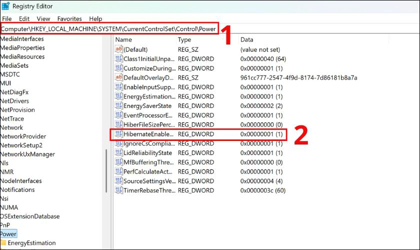 Cách bật chế độ Hibernate