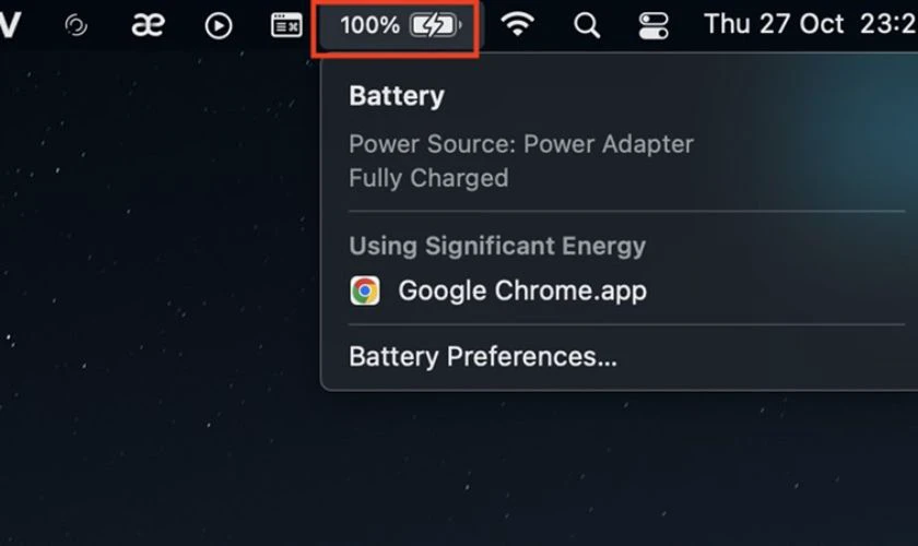 Có nên bật hiển thị phần trăm pin MacBook?