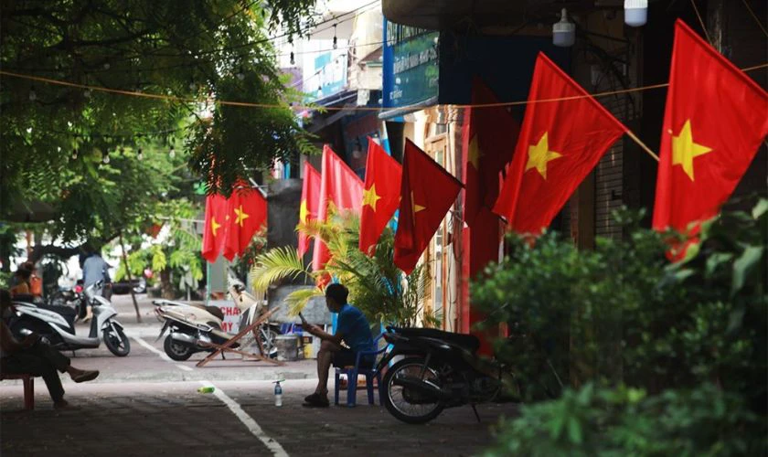 Ảnh lá cờ Quốc Khánh 2/9