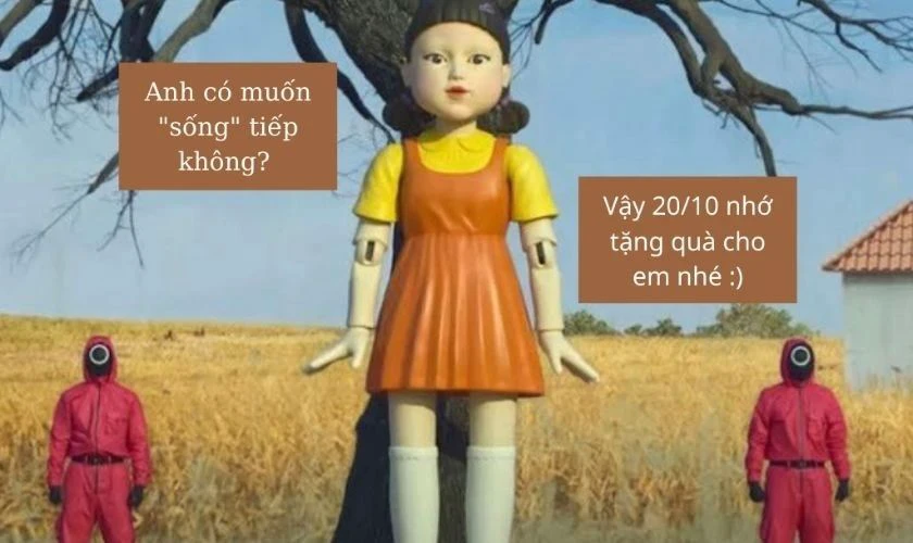 Ảnh ngày 20/10 hài hước, vui nhộn