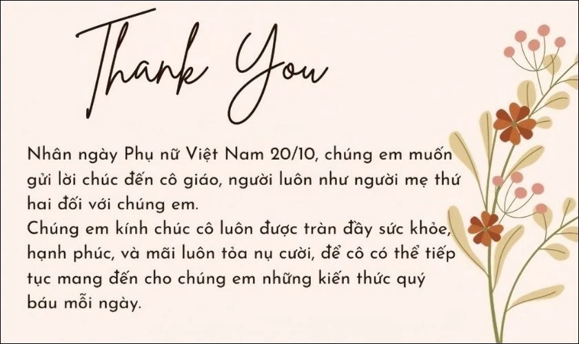 Hình ảnh ý nghĩa tặng cô ngày Phụ nữ Việt Nam