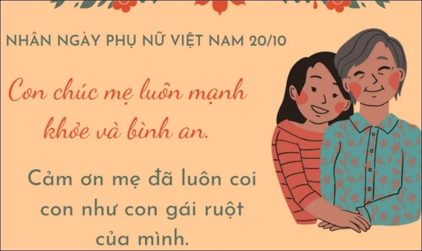 Hình ảnh đẹp tặng mẹ ngày Phụ nữ Việt Nam