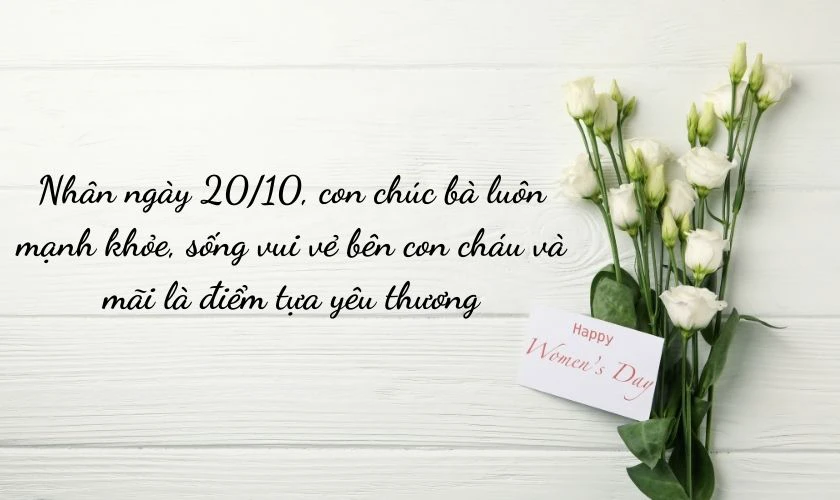 Hình ảnh 20/10 tặng bà