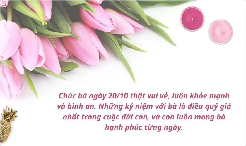Hình ảnh 20/10 đẹp tặng bà