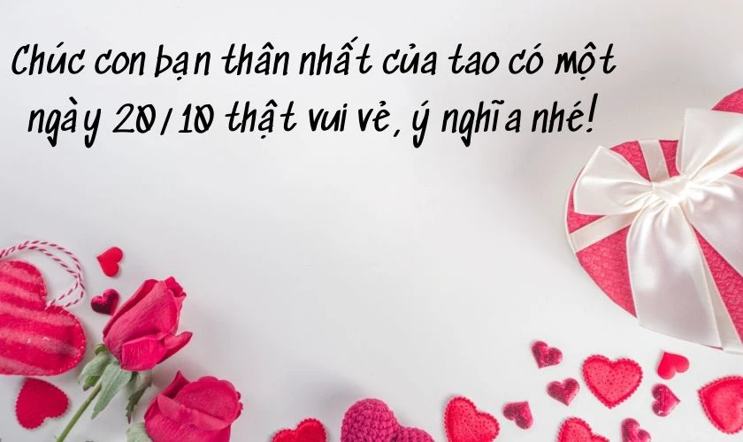 Hình ảnh 20/10 ý nghĩa tặng bạn bè, đồng nghiệp