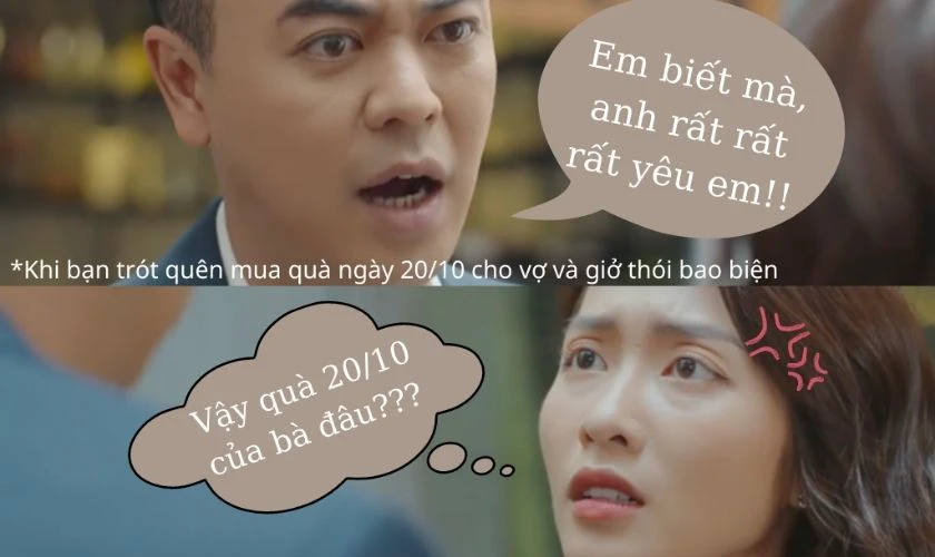 Ảnh chế lời thoại cho ngày 20/10