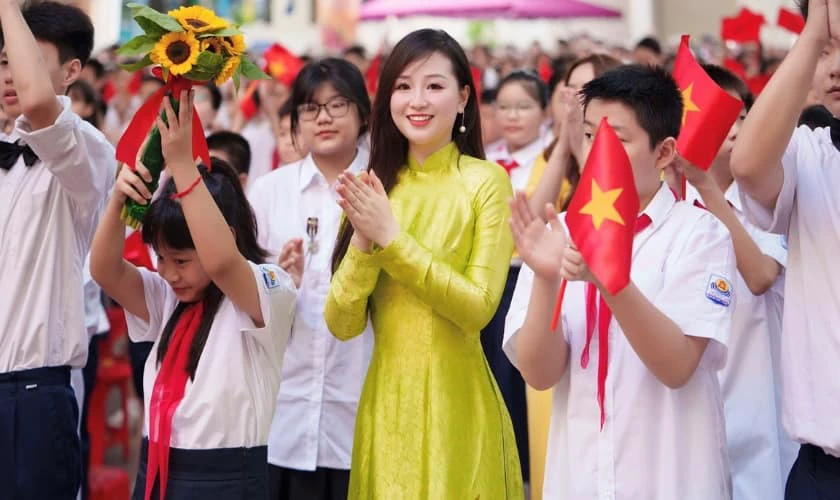 Hình ảnh Back to School 2025 về giáo viên