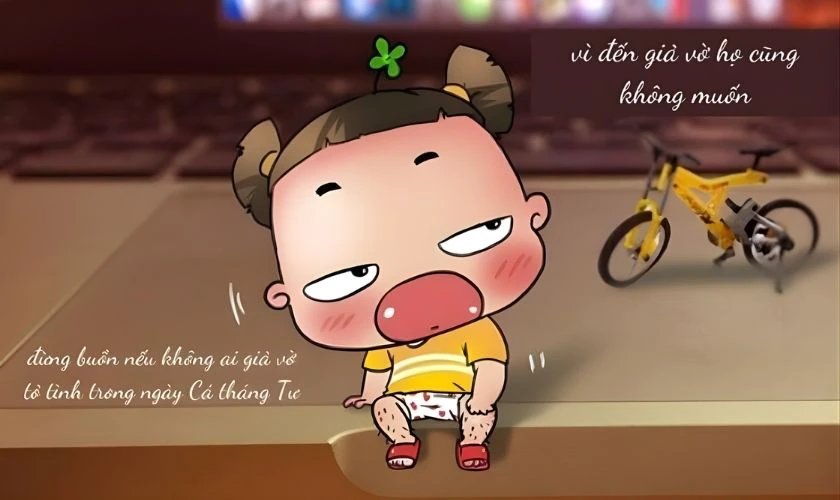 Ảnh lừa Cá Tháng Tư bá đạo Quỳnh Aka