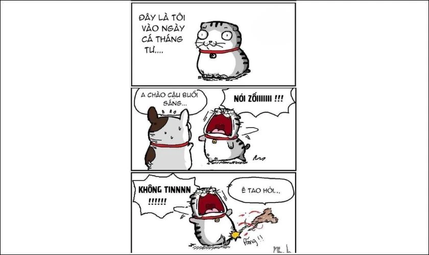 Ảnh lừa Cá Tháng Tư bá đạo mèo béo