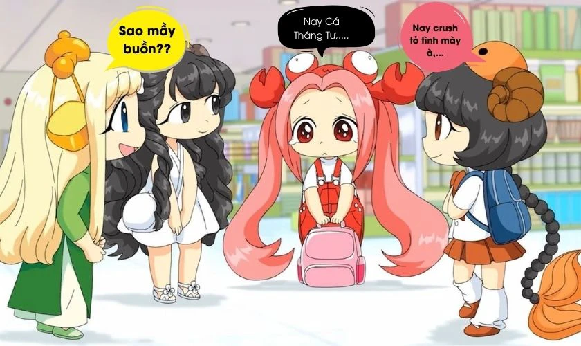 Ảnh Cá tháng Tư về trường lớp, học sinh