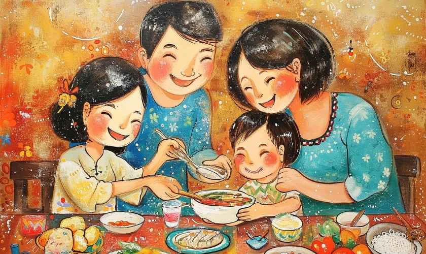 Hình Gia đình ấn tượng, độc đáo