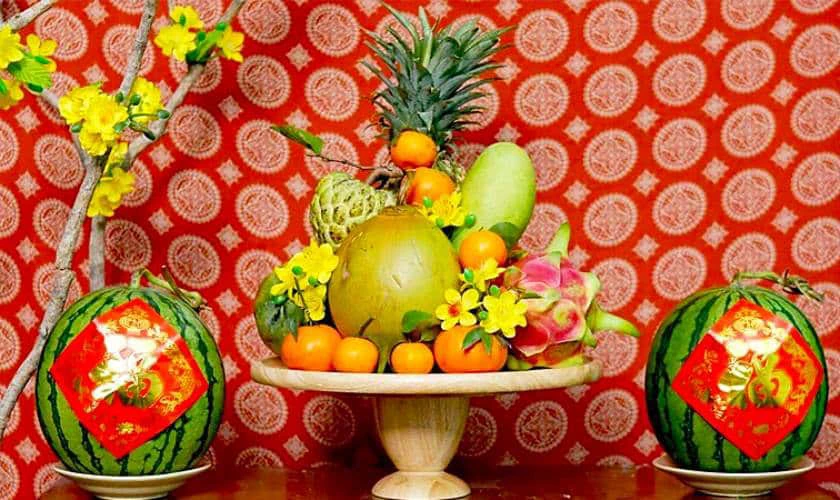 Hình ảnh mâm ngũ quả đẹp nhất 2026 Bính Ngọ