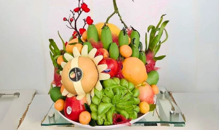 Hình ảnh mâm ngũ quả đẹp 2026 Bính Ngọ