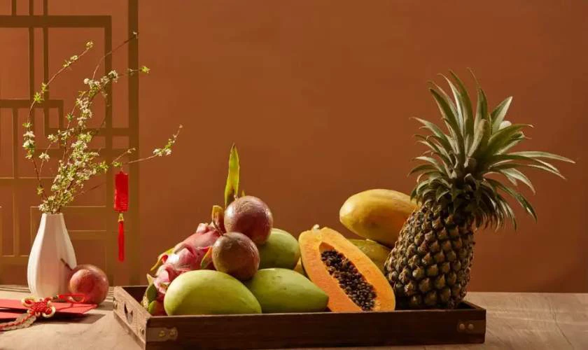 Trang trí mâm quả miền Trung đặc sắc mùa Tết ấn tượng