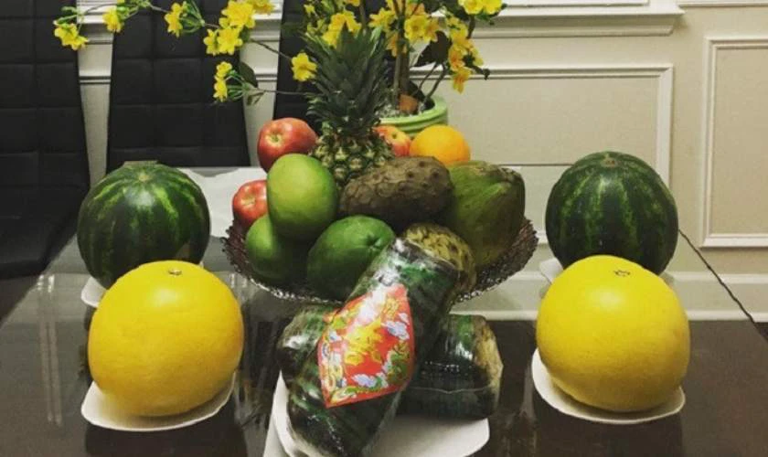 Trang trí mâm quả miền Nam đẹp