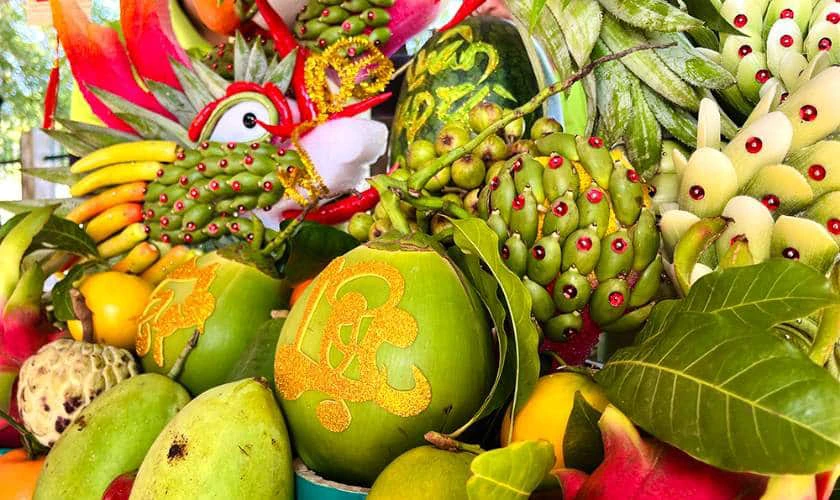Trang trí mâm quả miền Nam độc đáo