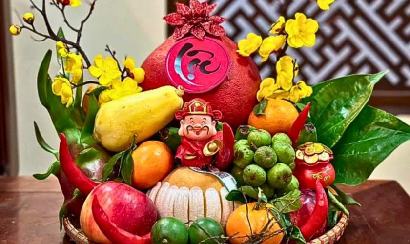 Hình ảnh mâm ngũ quả đẹp Bính Ngọ
