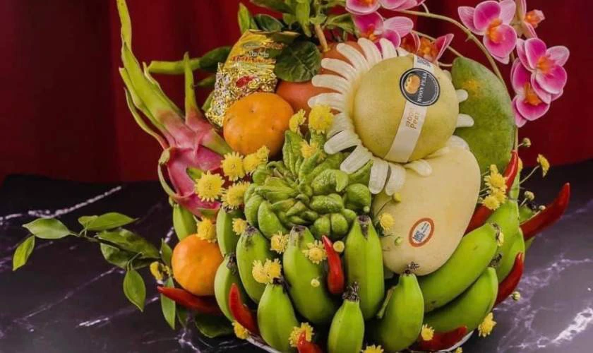 Hình ảnh mâm ngũ quả 2026 độc đáo, ấn tượng