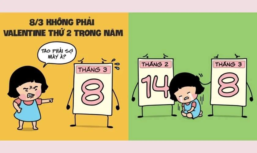 Ảnh 8/3 vui nhộn vui vẻ