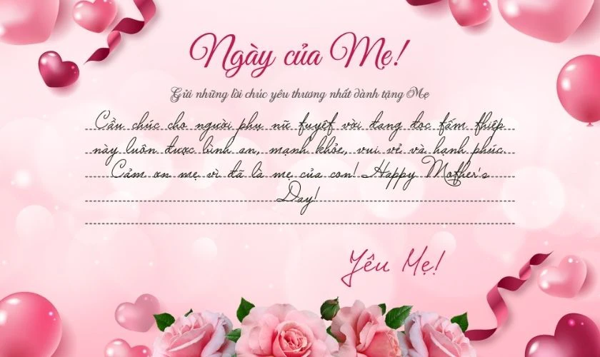 Ảnh chúc mừng Mẹ ý nghĩa, cute nhất
