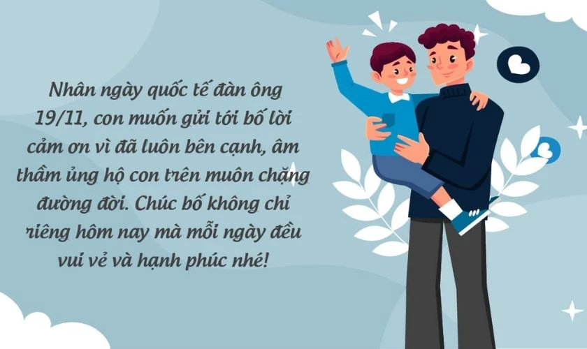 Ảnh chúc mừng ngày Quốc tế Đàn ông