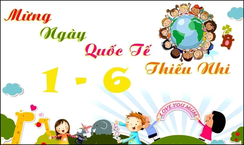 H&igrave;nh ảnh Quốc tế Thiếu nhi 2025 đẹp chipi