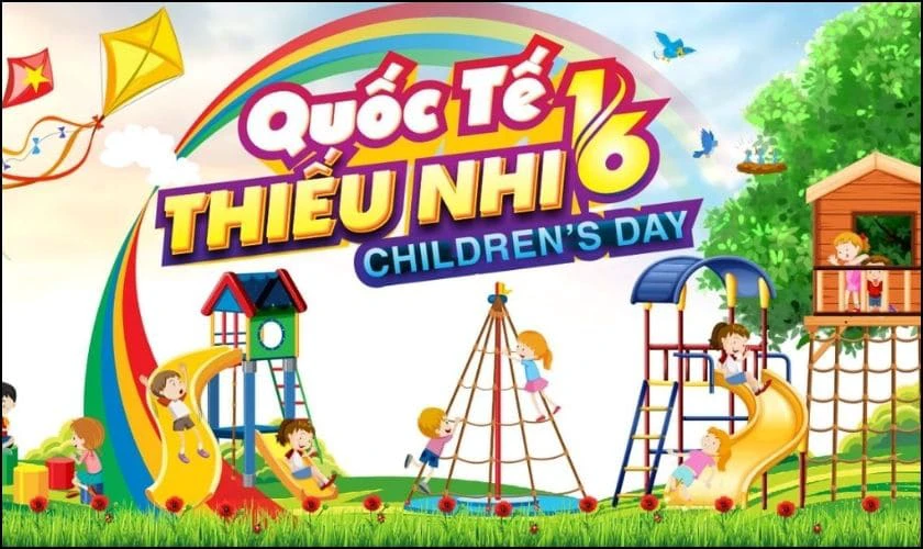 H&igrave;nh ảnh Quốc tế Thiếu nhi 2025 đẹp 3D