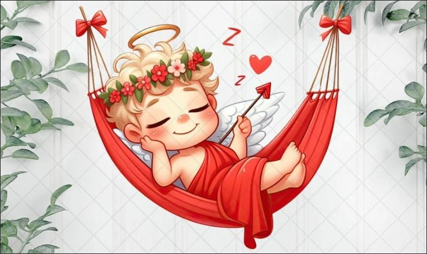 Thần Cupid dễ thương - Hình ảnh Valentine đẹp