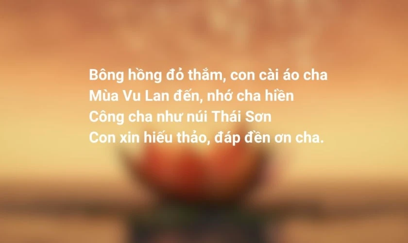 Hình ảnh Vu Lan báo hiếu 2025 kèm lời chúc đơn giản