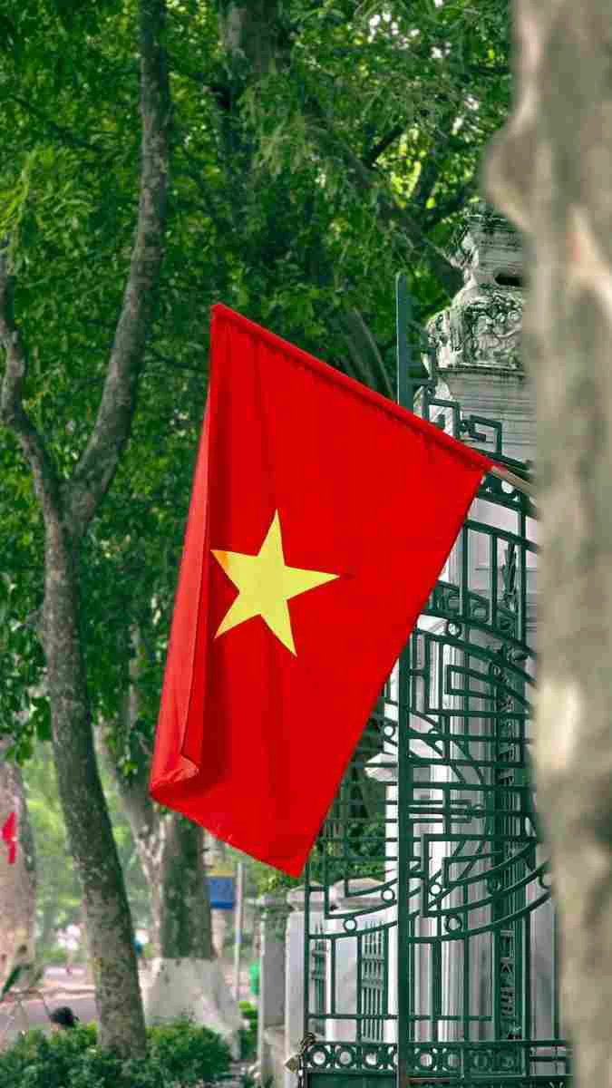 Hình nền 2/9 nền đỏ sao vàng rực rỡ