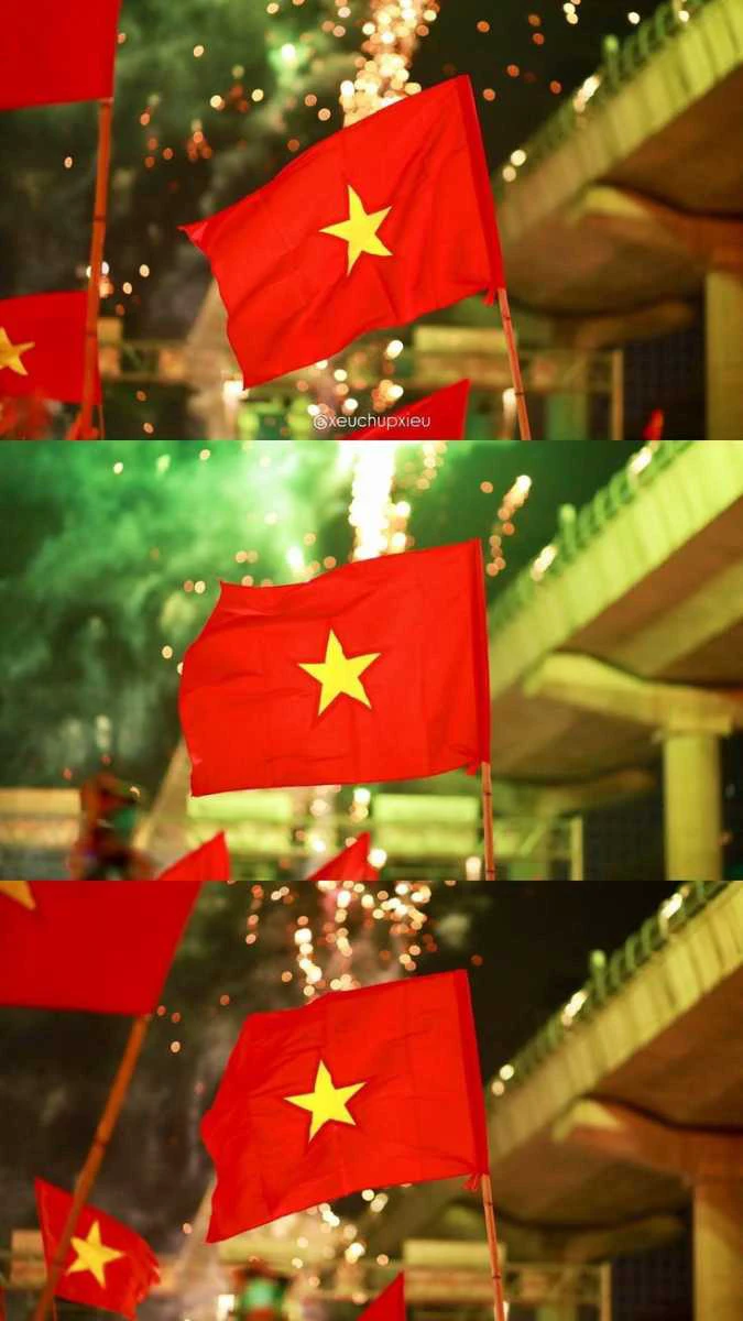 Quốc kỳ đỏ sao vàng giữa trời thu