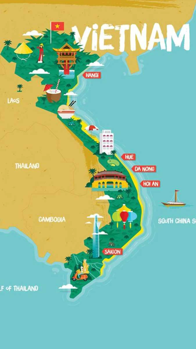 Hình nền 2/9 bản đồ Việt Nam cách điệu