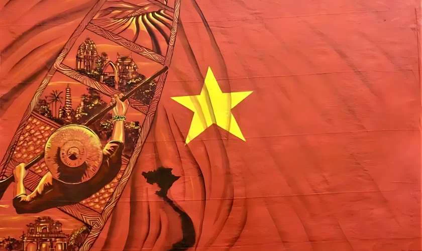 Lá cờ Việt Nam ấn tượng