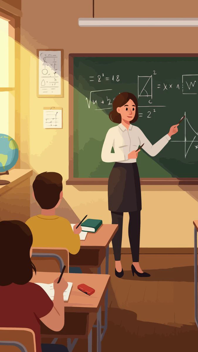 Hình nền 20/11 chủ đề tri thức hoạt hình