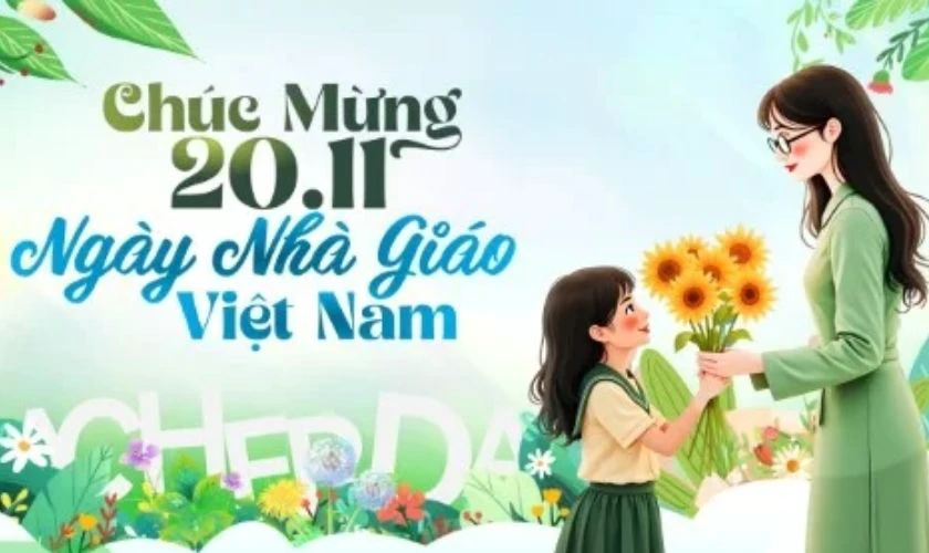 Hình nền 20/11 dễ thương
