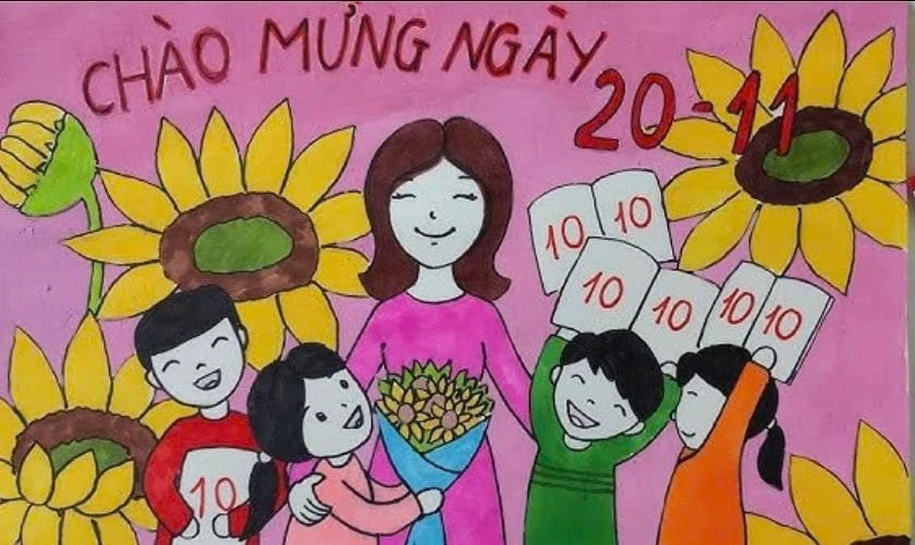 Hình nền chủ đề ngày 20/11 sắc nét