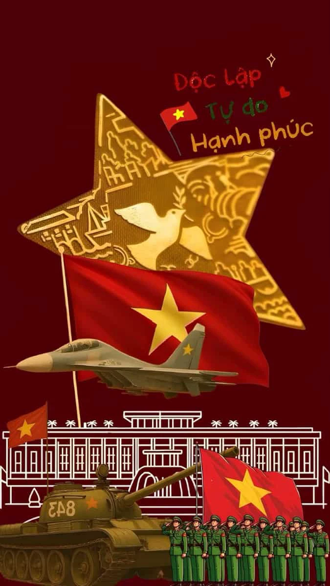 Hình nền 30/4 nền đỏ sao vàng đẹp