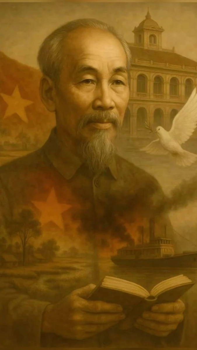 Poster nghệ thuật ngày giải phóng