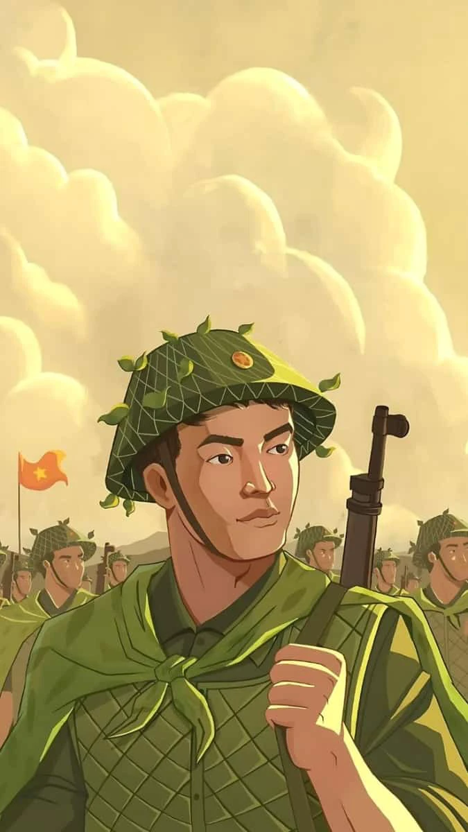 Hình nền 30/4 poster cổ động đẹp