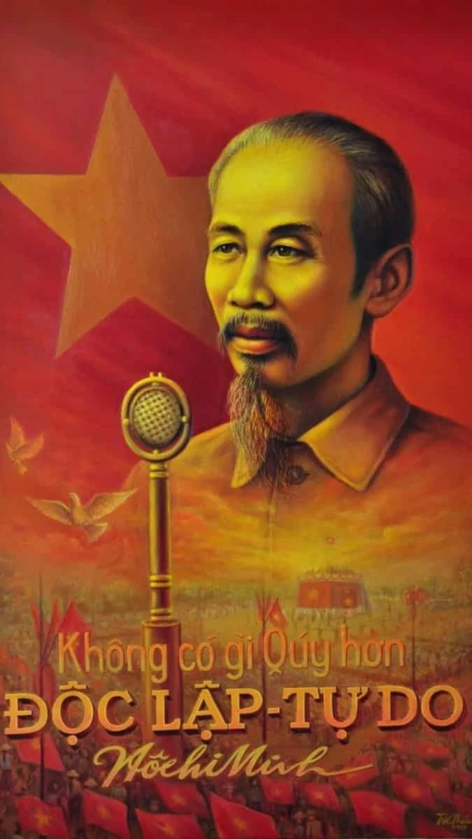 Tranh vẽ dinh độc lập lịch sử