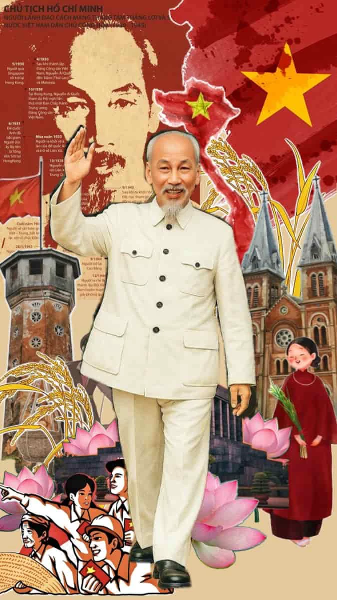 Poster kỷ niệm ngày thống nhất đất nước