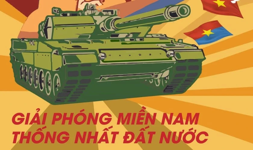 Poster lịch sử ngày thống nhất