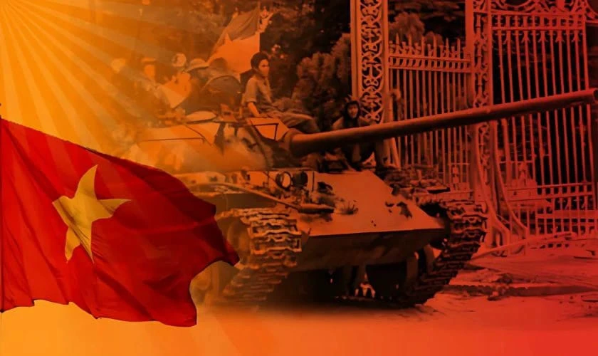 Nền máy tính cờ đỏ sao vàng