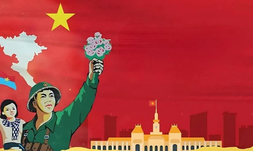 Poster kỷ niệm chiến thắng lịch sử